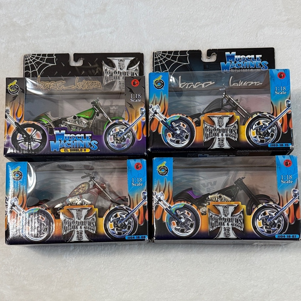 West Coast Choppers and Muscle Machines Motorcycle Collector Set. El Diablo-4